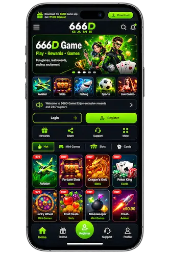 The image shows the dashboard of 666d game
